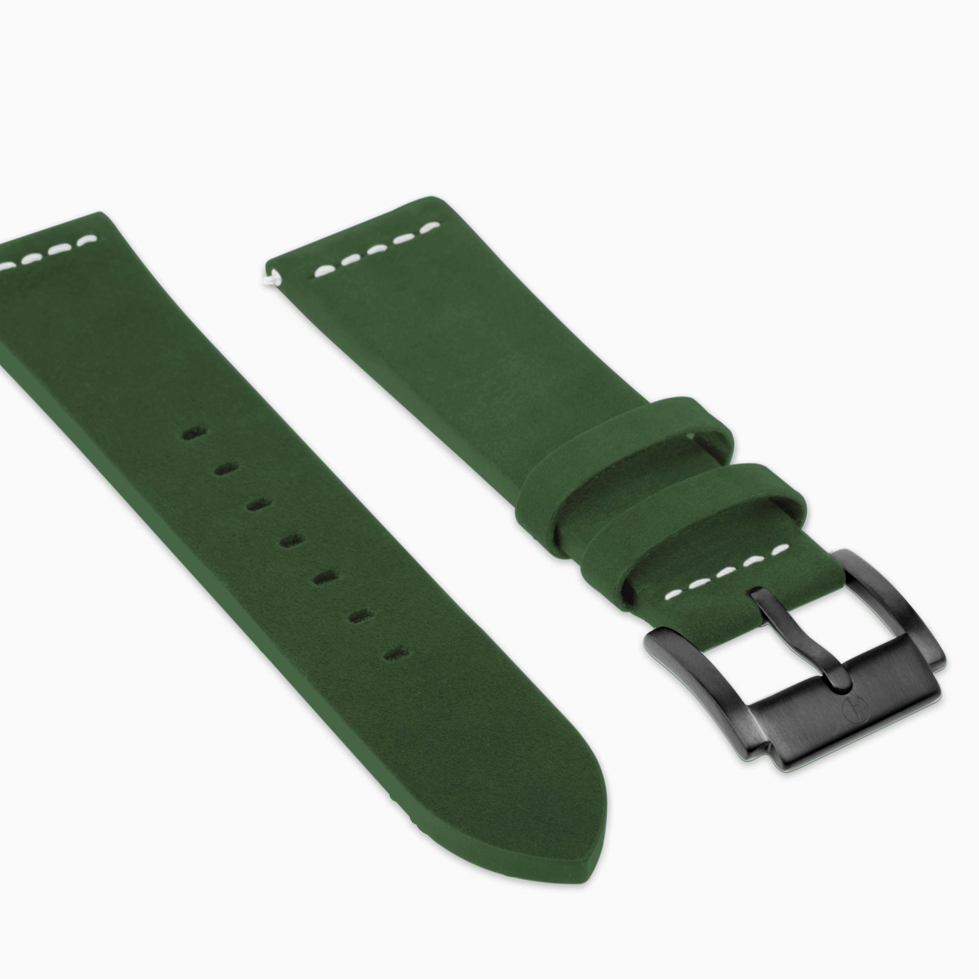 Accurist Aviation Men's Green Leather 22mm Strap